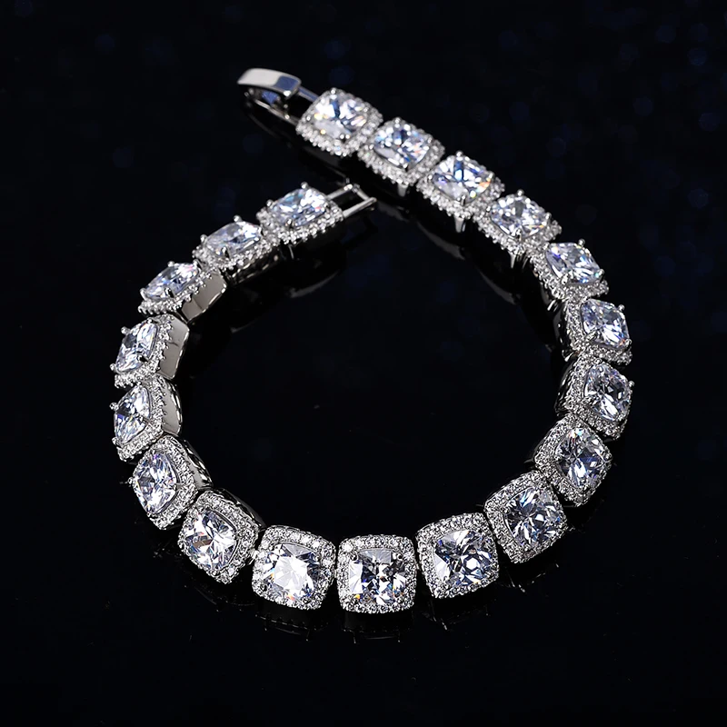 Clustered Tennis Chain - Shining Jewelry for Men & Women