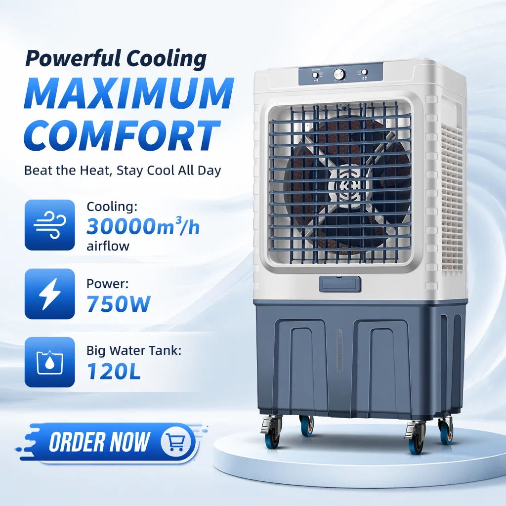 Evaporative Portable Air Cooler, 30000M3, Electric - detail 2