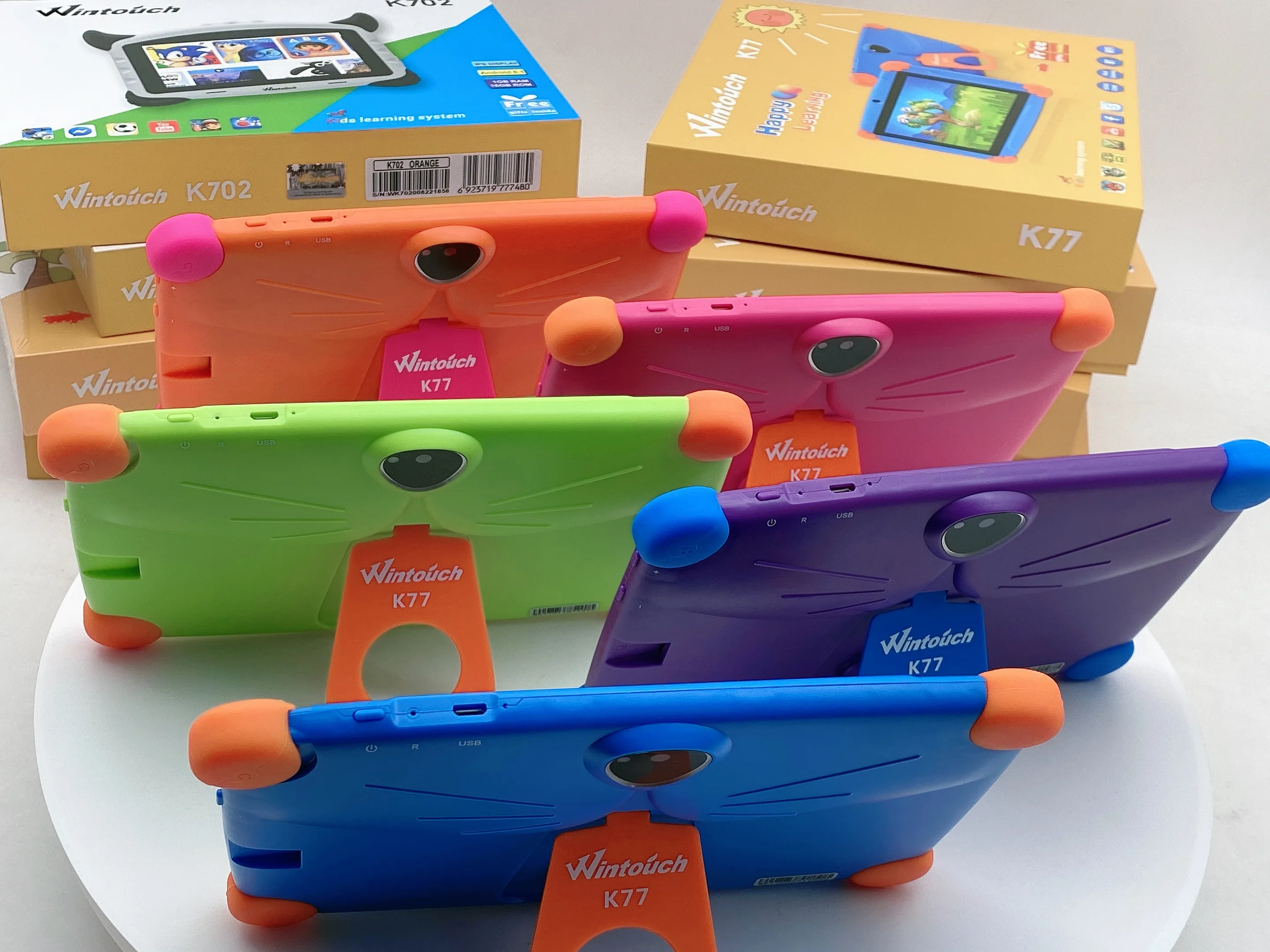 Wintouch Custom Logo Cheapest 7 Inch Wifi Kids Tablet PC Children Educational Android Gaming Kids Teblets