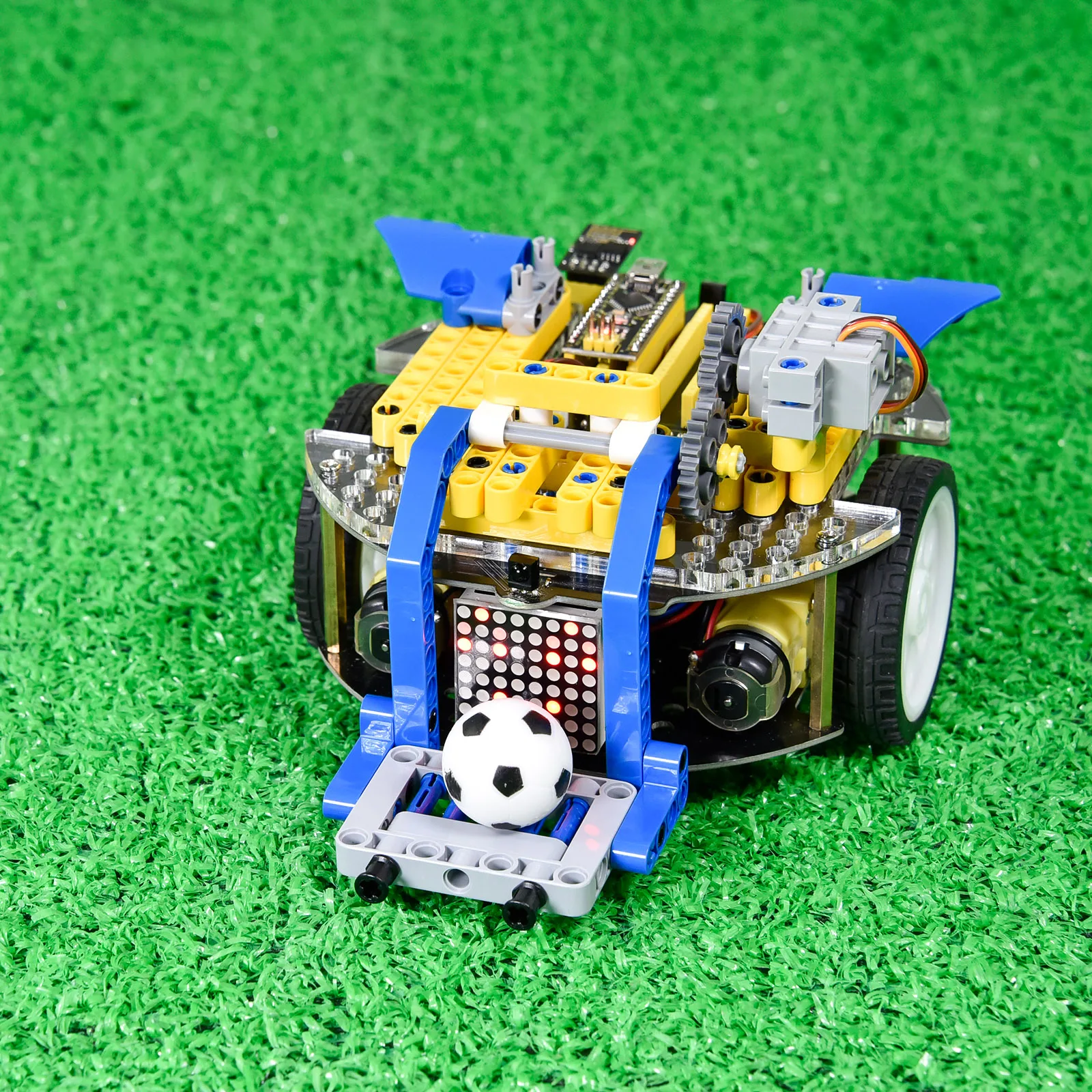 Keyestudio Beetlebot 3 in 1 Robot Car Kit Compatible with Lego for Arduino Nano STEM Education