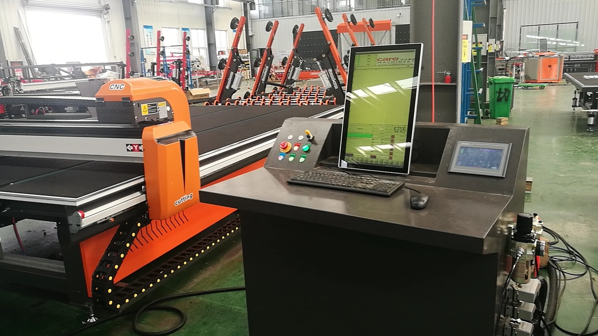 3829 CNC Glass Cutting Line with Low-E Automatic Film Removal Featuring Core Motor Engine & PLC Components