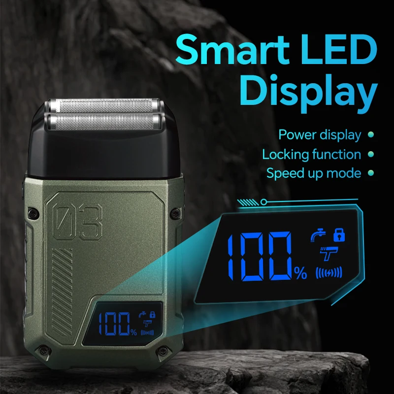 Dual Blade USB Charging Electric Shaver Full Body Water Washing Reciprocating Model for Household RV Use Whitening Optical Head supplier