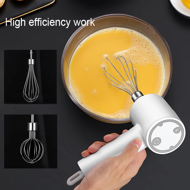 2 Egg Beaters, Multi-Functional Semi-Automatic Hand-Held Stainless