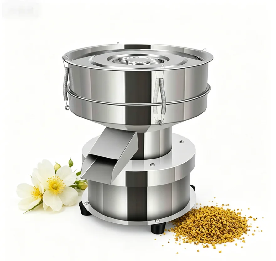 Table Top Automatic Vibrating Sieve | 220V High Precision Screening for Flour, Corn Meal & Starch Processing