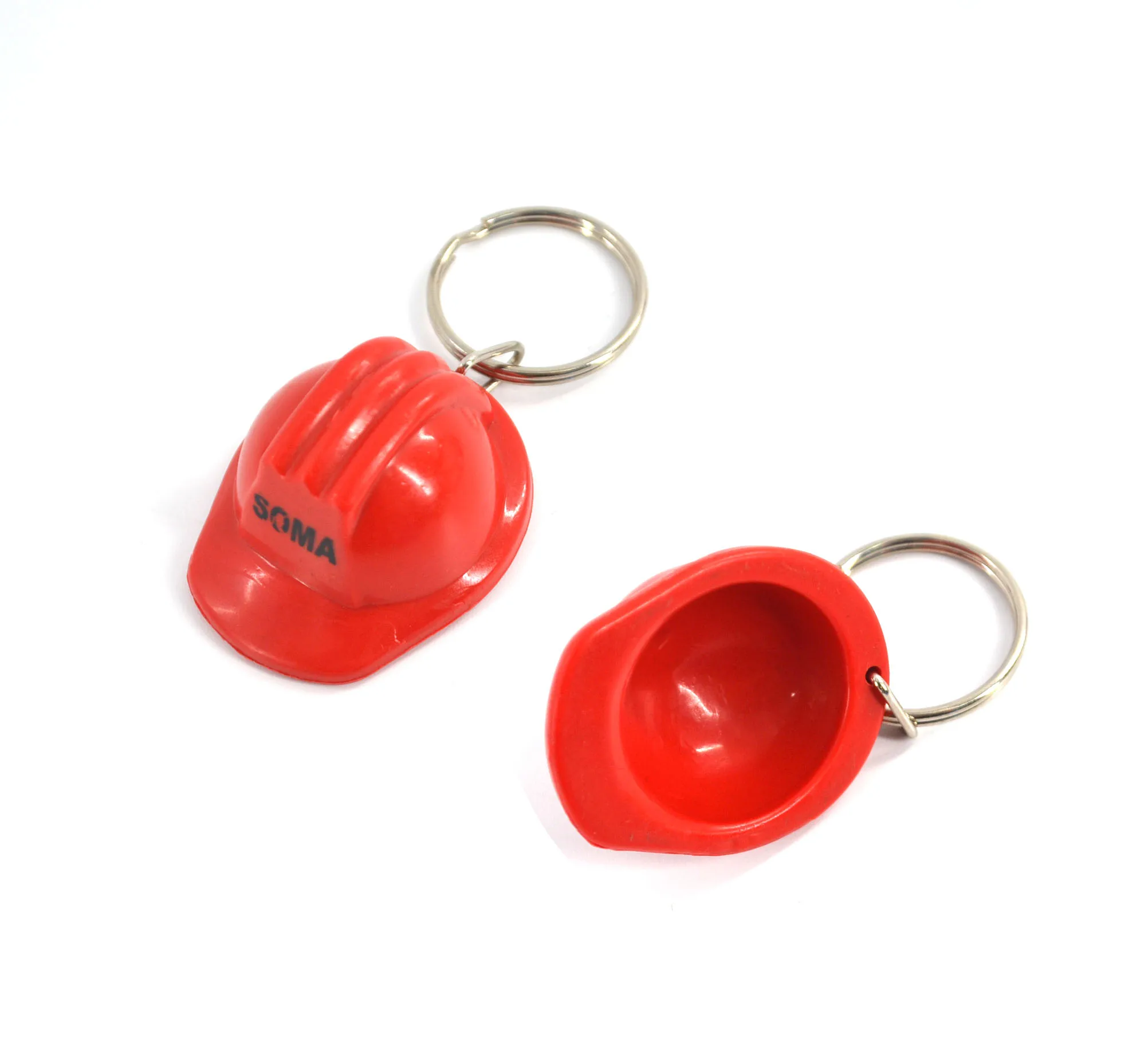 Promotional Plastic Helmet Keychain Helmet Keyring Mini Hat Keychain