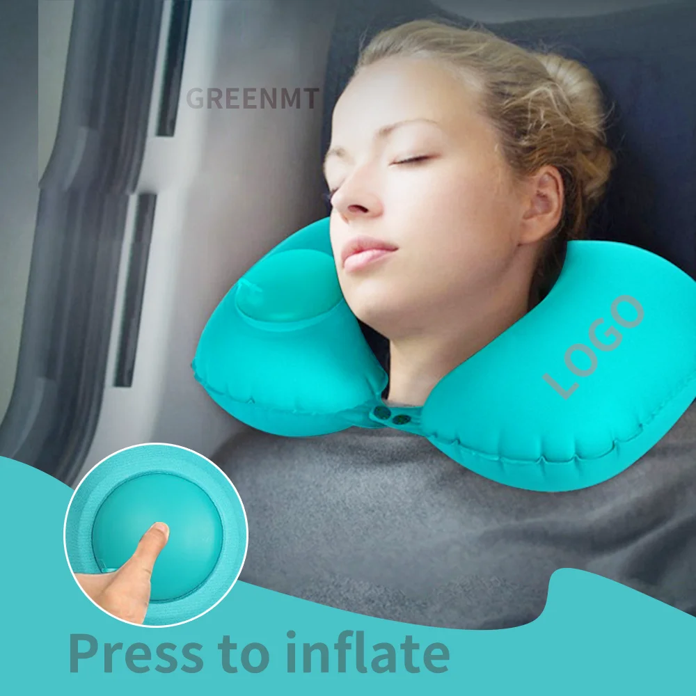 High Quality Portable Air Filled Travel Neck Pillow Waterproof ...