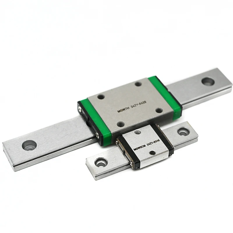 14mm Wide Miniature Linear Motion Sliding Guide Rail MGW7 Length 80mm 90mm 100mm 110mm With MGW7C MGW7H Bearing Blocks