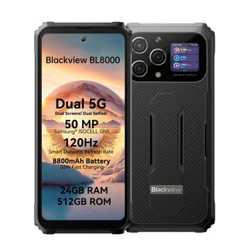 [World Premiere] Blackview BL8000 5G Rugged Smartphone 6.78" 2.4K FHD+ 120Hz Display 12GB 512GB Mobile Phone 50MP 8800mAh 33W