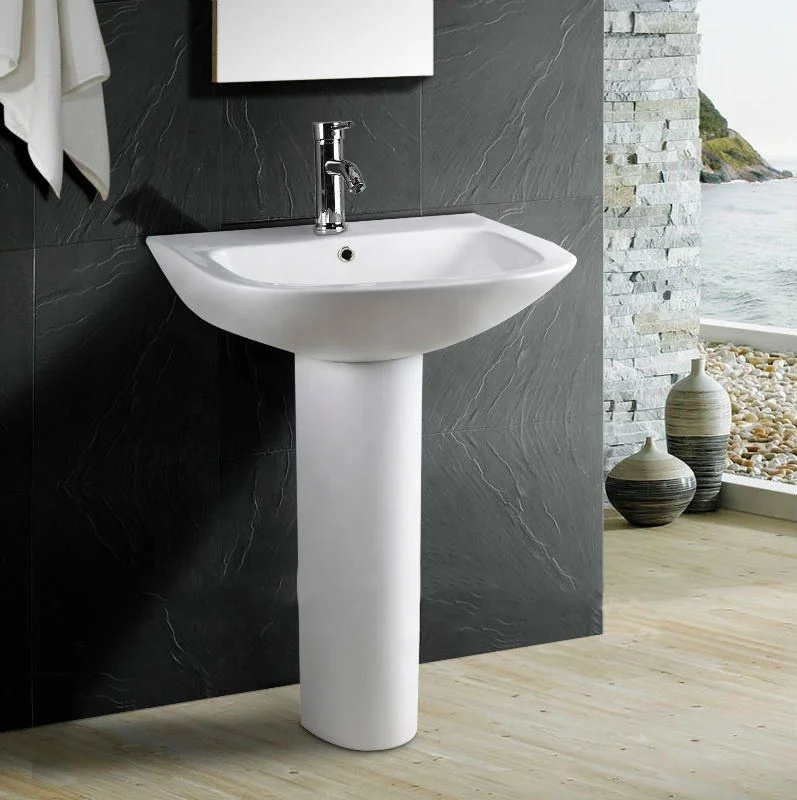 Luxurious Modern Design Wash Basin Bathroom Pedestal Basin For Indoor ...
