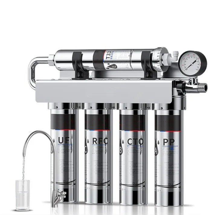 Kitchen Sink Stainless Steel Water Filter System Water Purifier 5