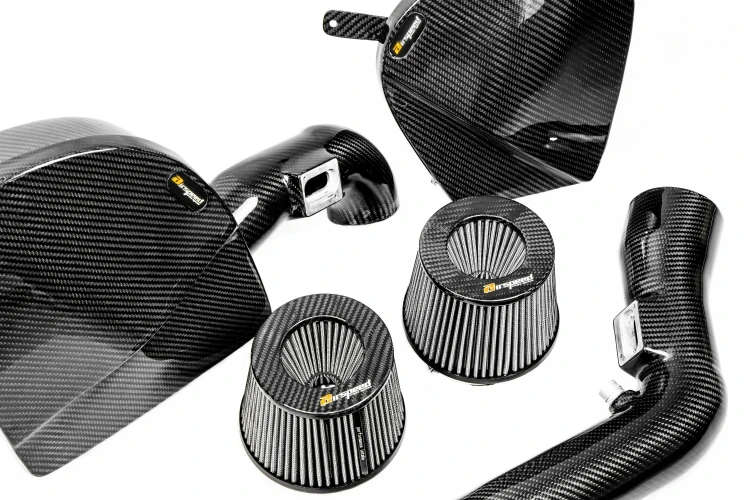 Custom Lightweight High Gloss Carbon Fiber Air Intake for M2 Competition