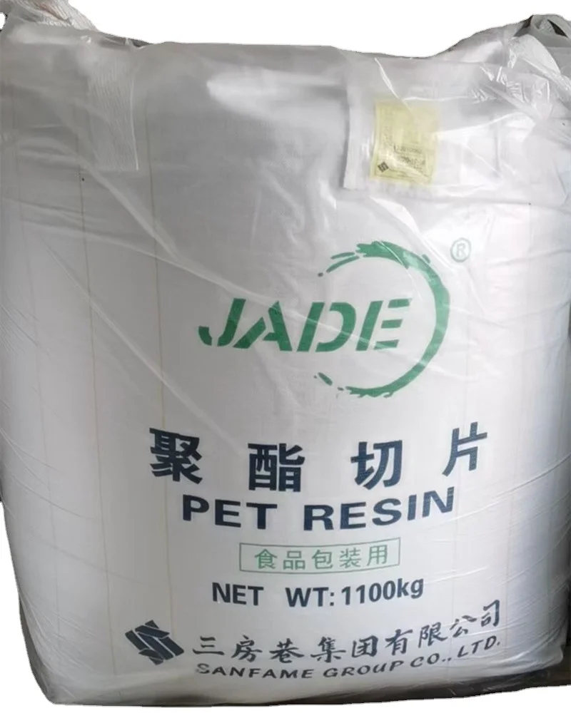 Jade Sanfame Bottle Grade Pet Resin Granules Cz 328h Polyester Chips ...