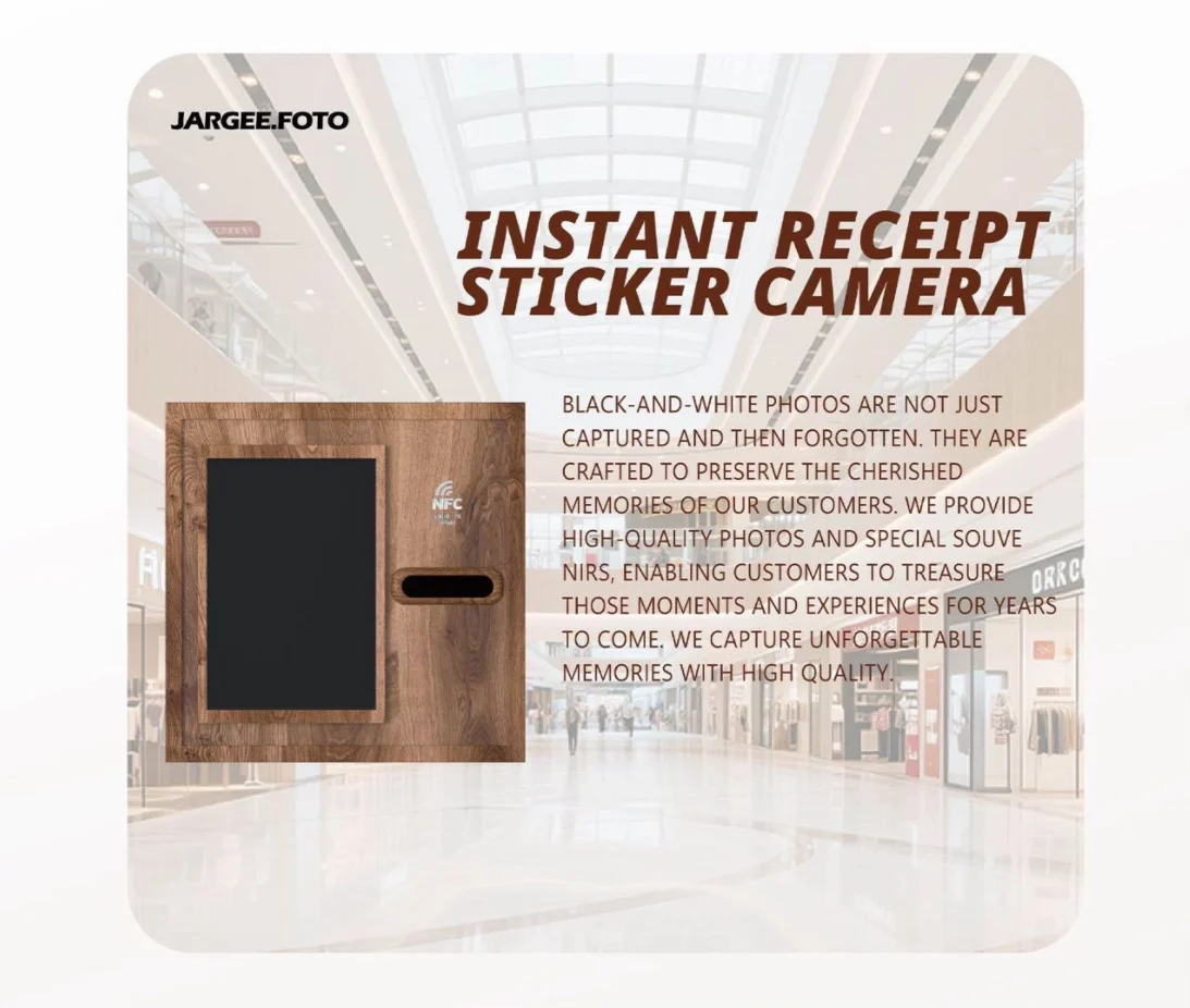 Tabletop Vintage Receipt Photo Booth with Thermal Printer and Touch ...