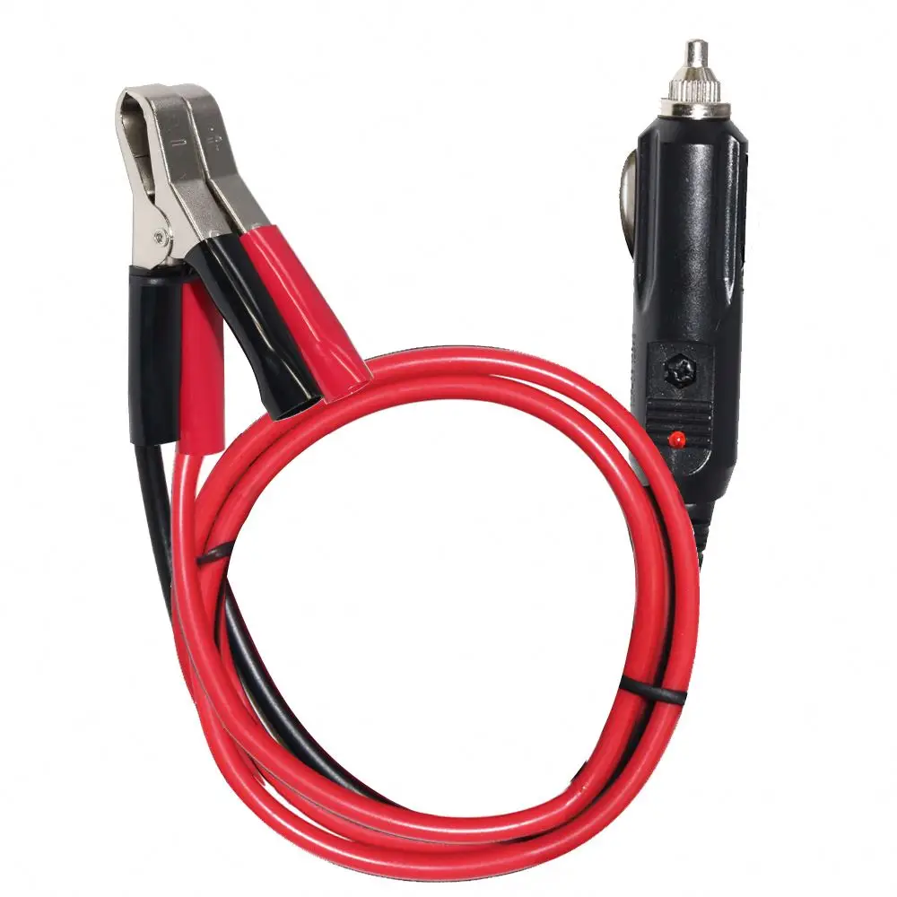 cigarette lighter plug to crocodile clips Cigarette Lighter Male to Metal Crocodile Clips