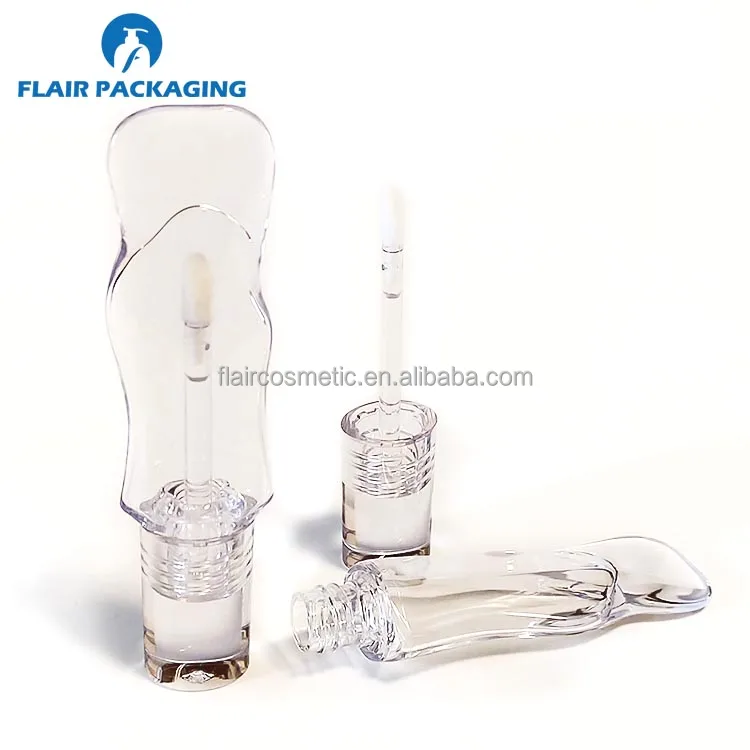 Clear Unique Shape Lipgloss Container Packaging