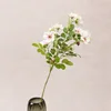 Branche unique blanche coeur violet