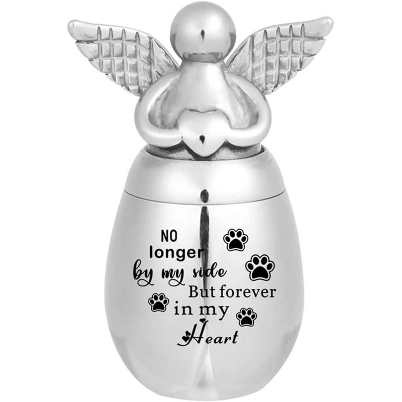 316L Stainless Steel Angel Wing urns Can Open Ashes Holder Cremation Urn Memorial Keepsake Pendant Jar for Men Women Pets