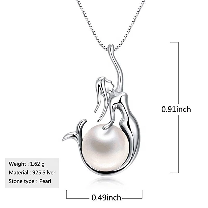 Womens Fashion Jewelry 925 Sterling Silver Freshwater Pearl