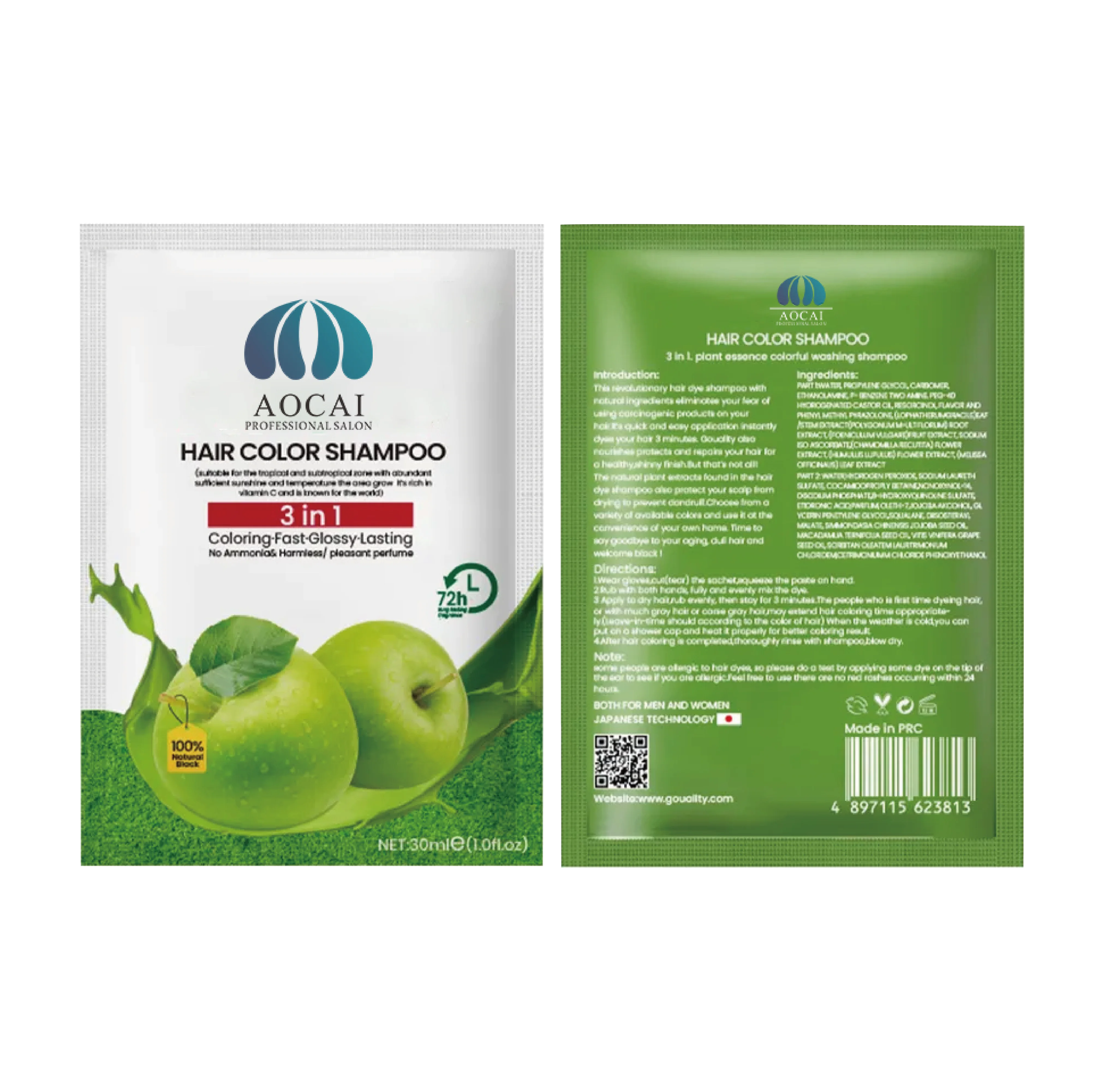 Brimles Apple Herbal Extract Hair Color Dye Cream No Side Effect