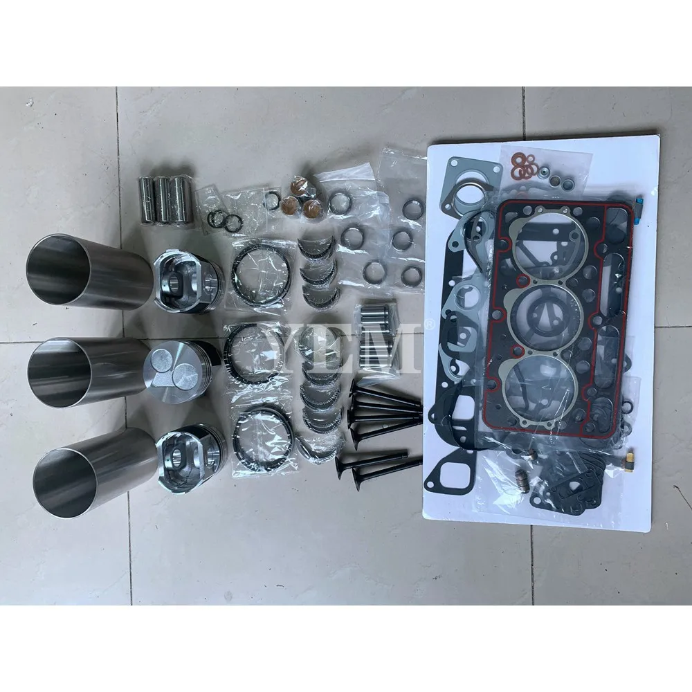 Repair Kit With Piston Rings Liner Bearing Valves Gaskets Fit for Kubota D1462 Diesel Engine Parts