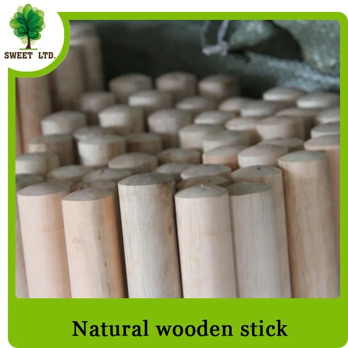 Polished 2 Times 120/150/180 cm Natural Plain Wood Broom Stick Set with Dustpan Machine-Made Wooden Broom Handles for Home Use