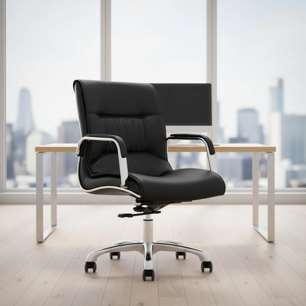 Modern Design Ergonomic Leather Executive Office Chair with Adjustable Height 5