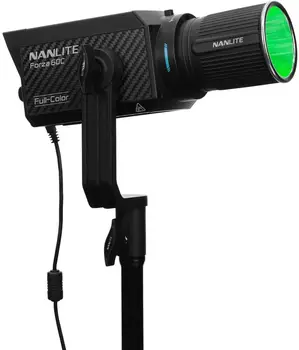 Nanlite Forza 60C RGBLAC LED Spotlight Kit Includes Battery Grip and Bowens S-Mount Adapter (FORZA60C) detail image