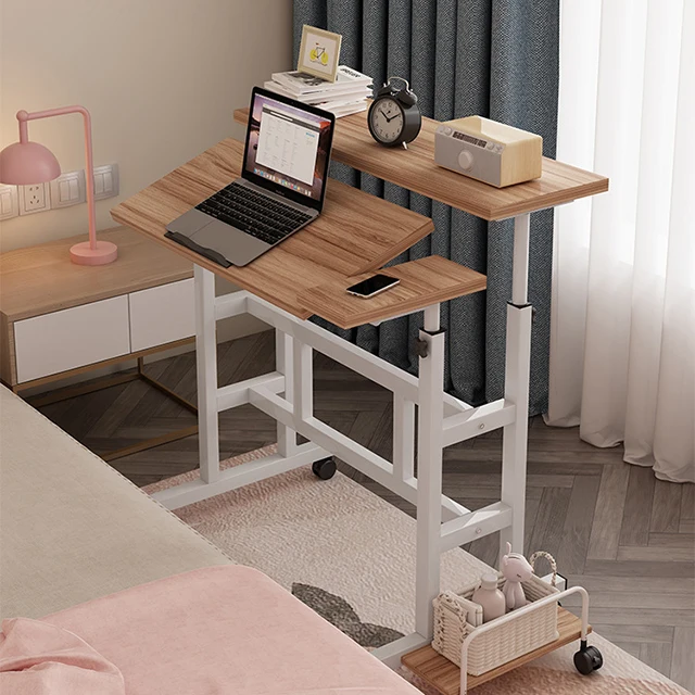 Mobile Writing Table Mobile Lifting and Folding Write Table Desk Furniture
