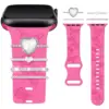 4pcs heart-silver