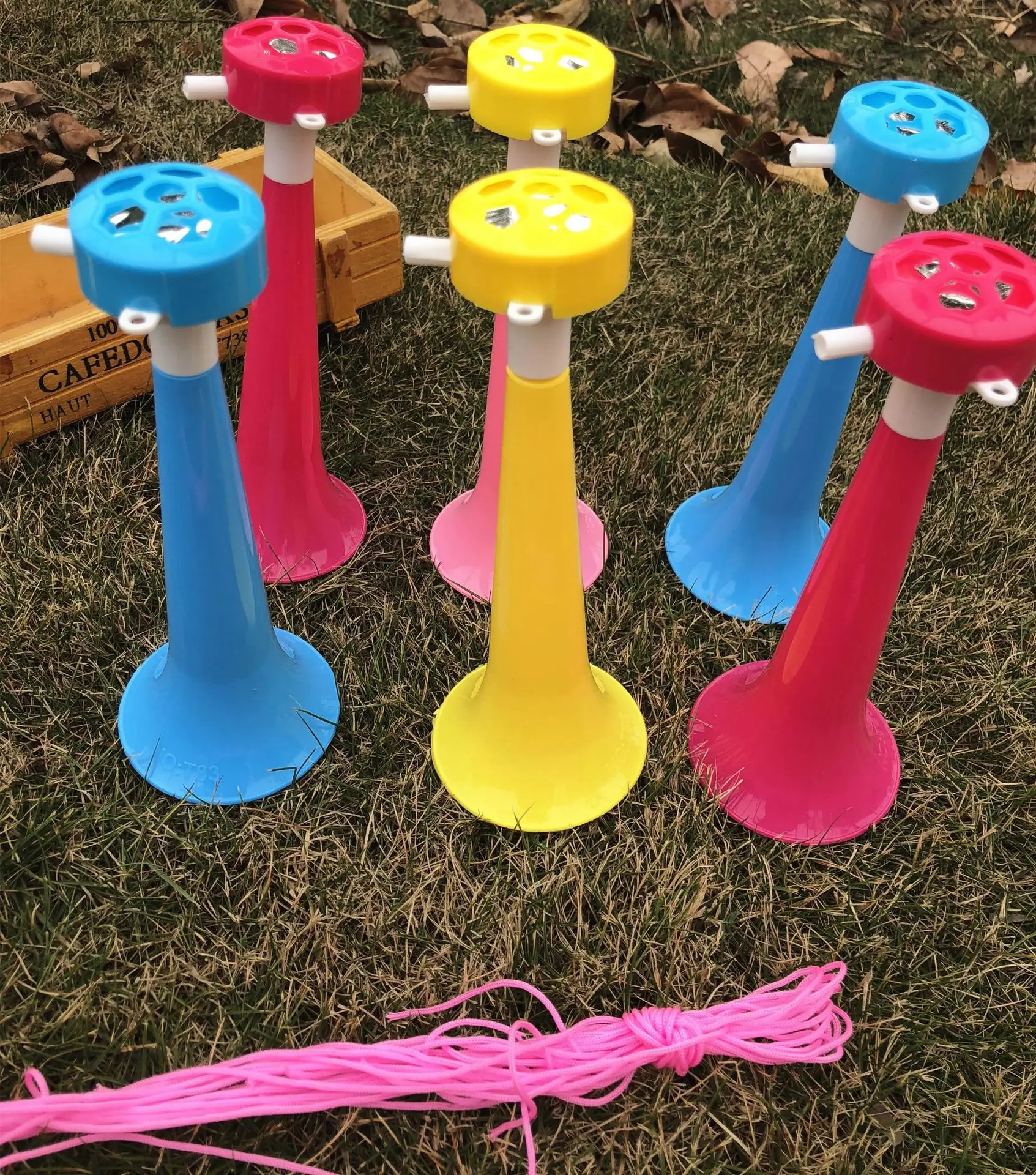 Customized Logo Cheap Plastic Cheering Horn Toy Plastic Football Fans