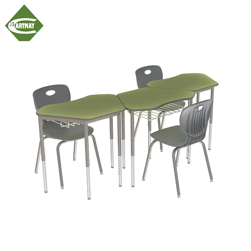 Adjustable School Tables and Chairs Set Classroom Furniture School Desk and Chair