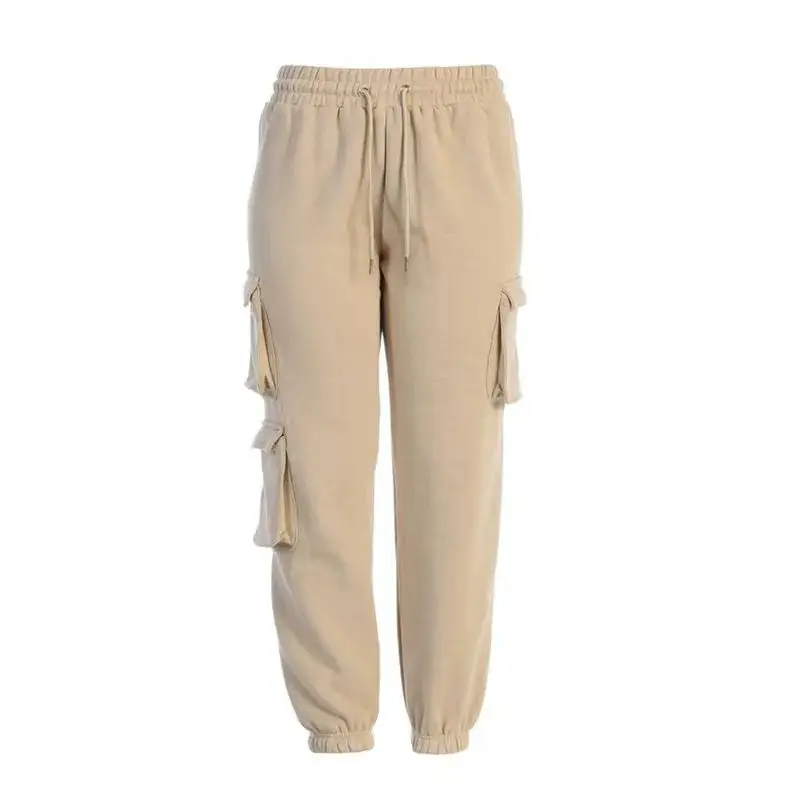 Women's Trousers Wide Leg Pants Casual Cotton Sweat Jogger Clothing ...