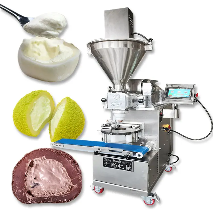 Automatic Small Encrusting Machine Mochi Ice Cream Rice Cake Making Machine