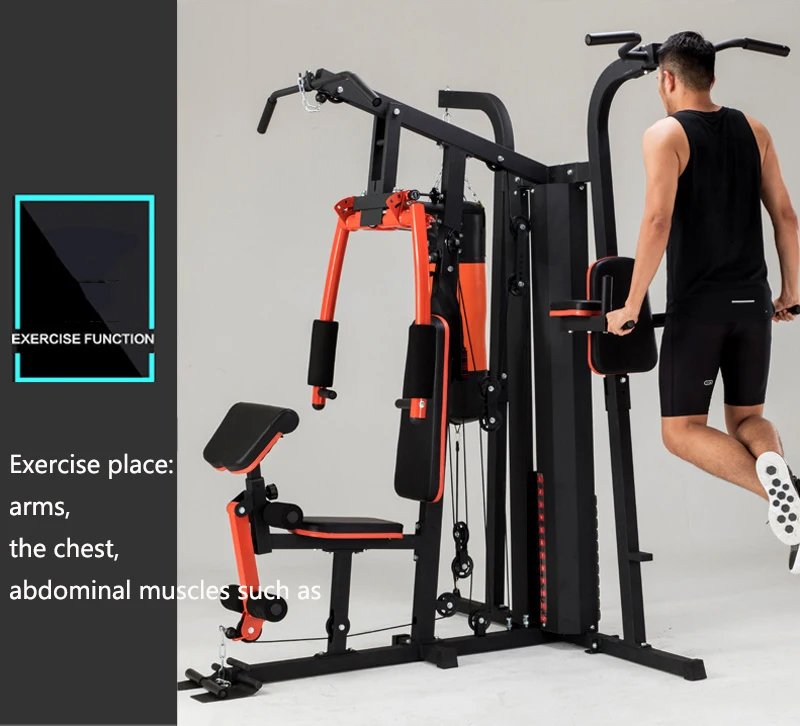 Лидер продаж 3 станции оборудование для фитнеса чехол домашнего тренажерного зала с гантелями и боксерским мешком