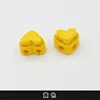 Yellow - 8#width about 2cm - heart-shaped