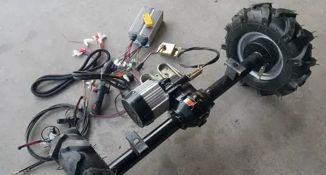 3kw 48v Driving Chain Driven Differential Bicycle to Trike Conversion Rear Kit for Drift Trike