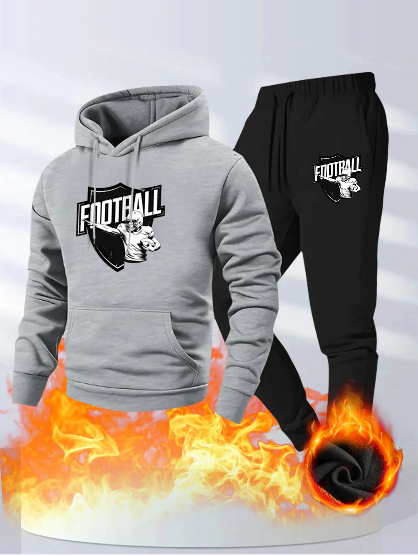 A Complete Set of Casual Sports Suit for Men's Autumn and Winter Cardigans, Hoodies, and aperçu 4