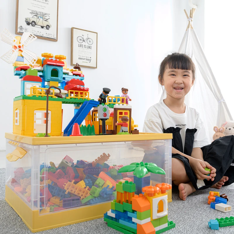 Direct Factory Drop- SHIPPING Fast Dispatch Foldable Stackable Kids Toy  Storage Box Rectangle Shape Organizer Made Plastic (PP)