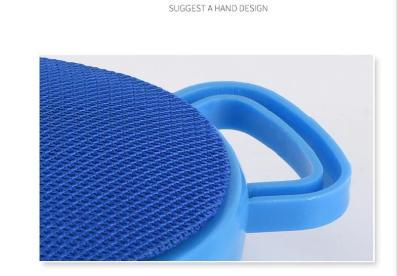 fabric outdoor BT speaker portable small speaker Classic wireless audio outdoor hand-held hands-free phone BT speaker round Q10 - ANKUX.COM