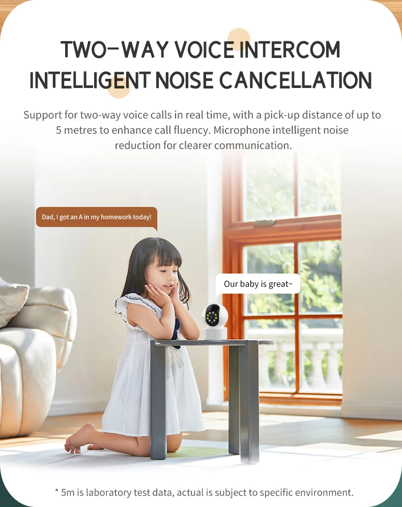 1080P Wifi Camera 360 Indoor Full Color Two Way Intercom Motion Detection JXLCAM Wireless Surveillance Camera