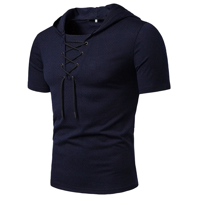 RNSHANGER Summer T-Shirt with Hood - Lightweight, Casual, and Sporty