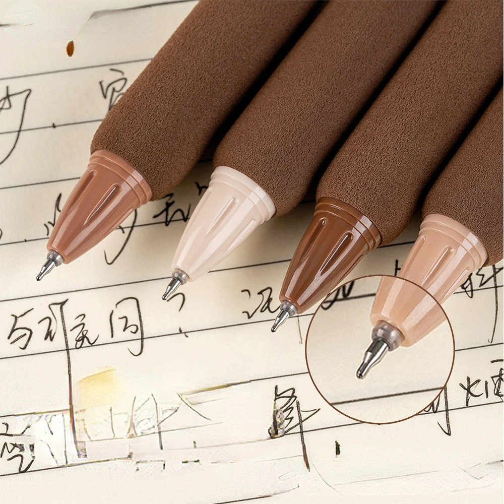 Новая креативная гелевая ручка для кофейного чая серии sakura школьная мягкая школьного ученика блочная шарик 0 5 мм 4 шт./коробка по индивидуальному