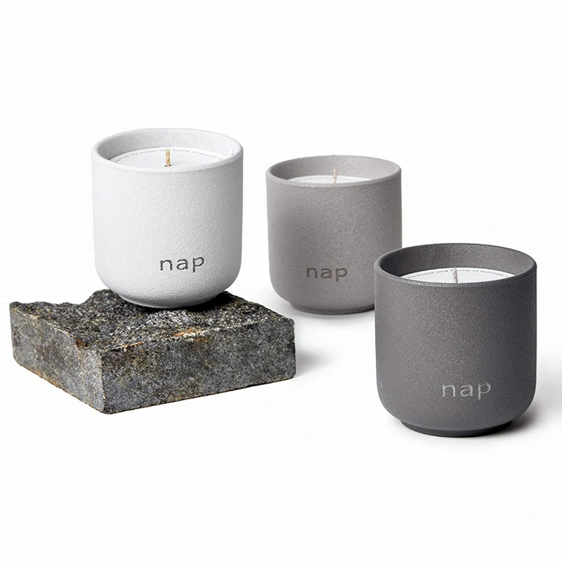 Роскошные индивидуальные фирменные контейнеры для свечей из соевого воска, ароматизированные свечи в керамической банке