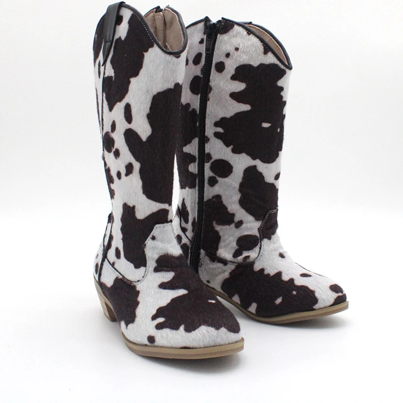 Wholesale Horsehair Glitter Kids Dress Leather Shoes Oxford Printing