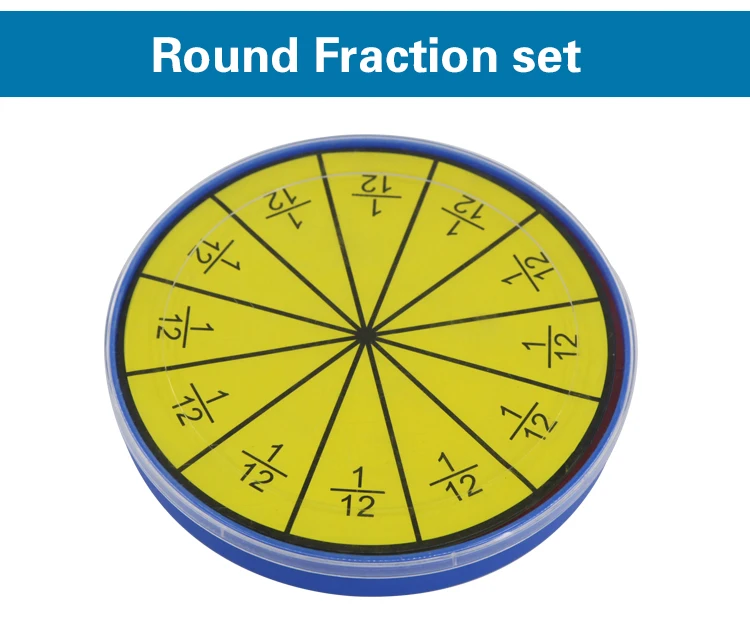 Round fraction circle set of mathematics student learning Educational