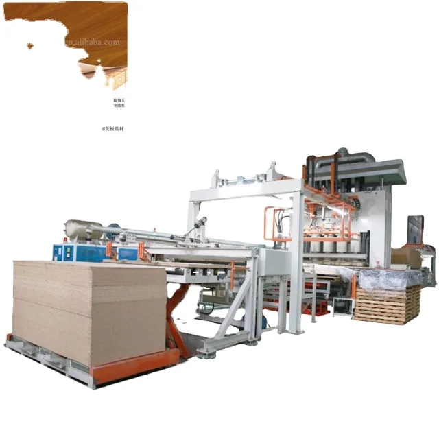 Short Cycle Melamine Laminated Board Hot Press Particle Board Laminating Machine