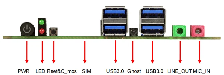 Embedded Industrial Computer Motherboard with J4125 Processor on Board DDR4 LVDS HDM Nano Itx Motherboard