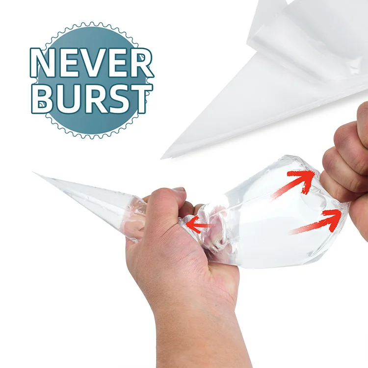 Disposable Plastic Pe Baking Decorating Icing Piping Bag Pastry
