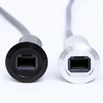 22mm USB connector socket Metal Panel Socket RJ45 Female to Male With Cable  60cm