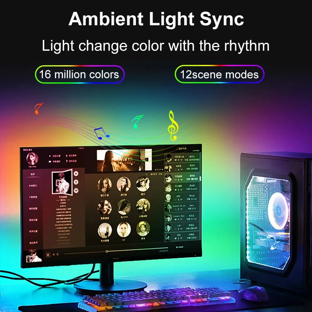 Cheap Price Ambient Tv Led Light Backlight 4k Hdmi 1.4 2.0 Device Sync ...